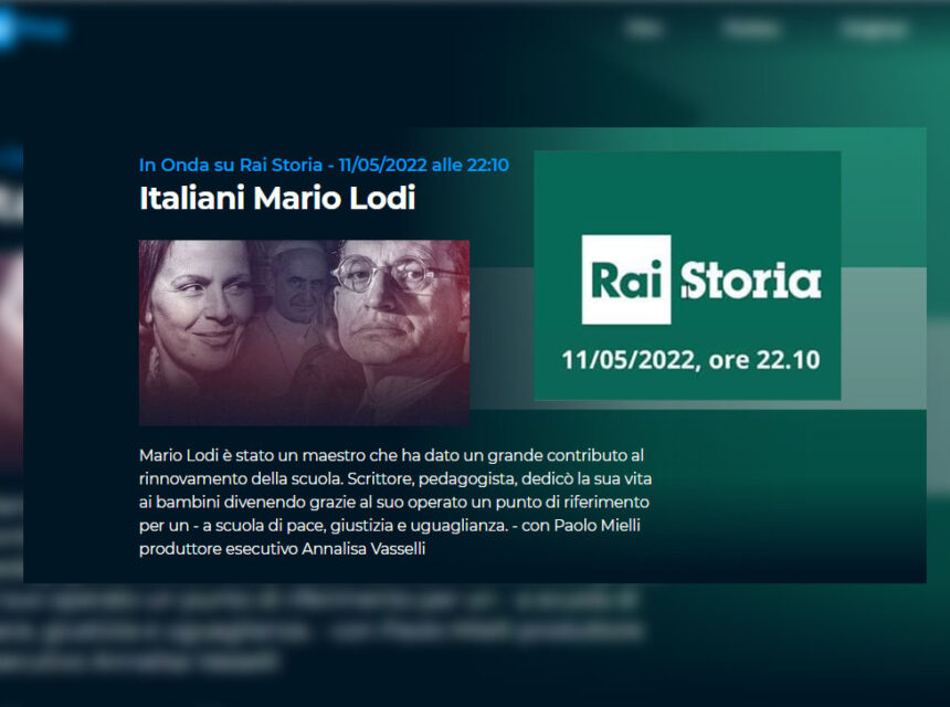Rai Storia: “Italiani” Mario Lodi