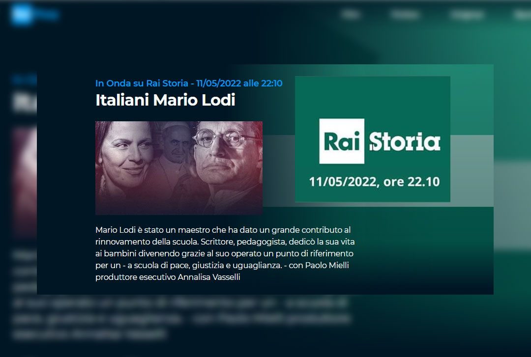 Rai Storia: “Italiani” Mario Lodi