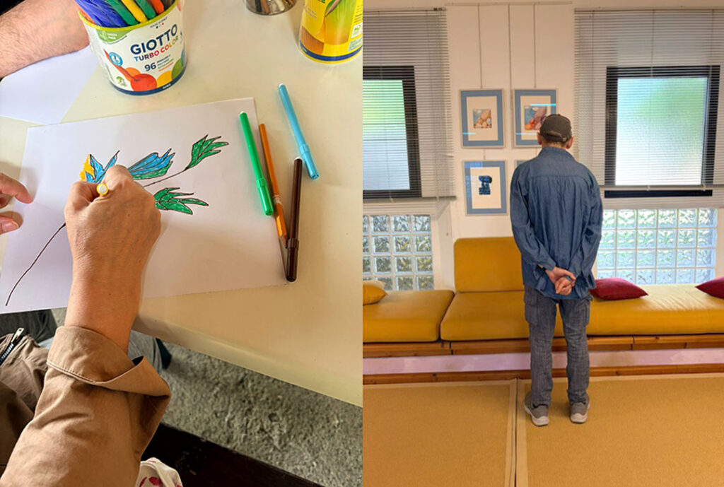 Sono venuti a visitarci gli educatori, la responsabile dei progetti e i meravigliosi utenti residenti della Comunità
