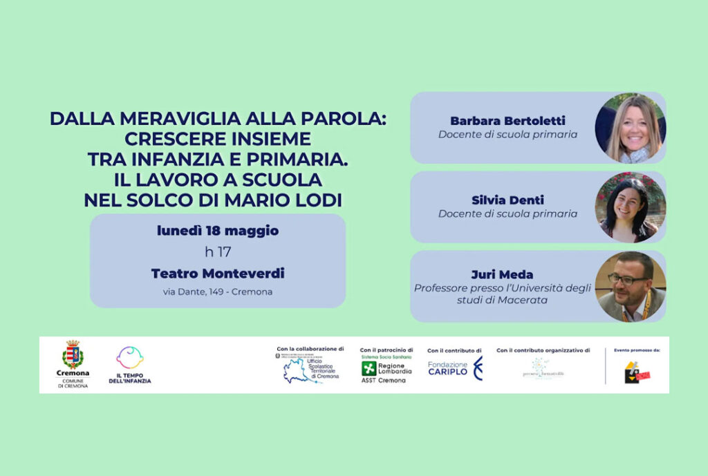 Cosa significa accompagnare davvero un bambino nel suo crescere, senza spezzare il filo della sua curiosità, della sua parola, del suo stupore?