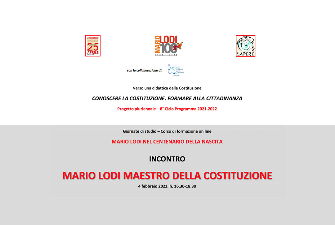 Mario Lodi maestro della Costituzione